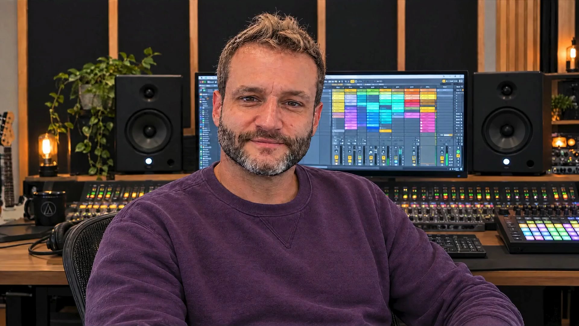Valerio Rodelli in the studio